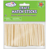 6 Pack Krafty Kids Craft Match Sticks-Natural 2" 750/Pkg CW524 - 775749129779