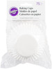 6 Pack Wilton Jumbo Baking Cups 75/Pkg-White W415427 - 070896454270