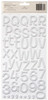 3 Pack American Crafts Foam Alphabet Stickers-Rootbeer Float-White, 92/Pkg 42732