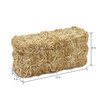 3 Pack - FloraCraft Decorative Straw Bale-5"x6"x13" - MXB13S12