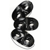 6 Pack Mask-It Half Face Forms 7.5" 3/Pkg-Black MD71009