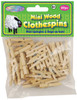 6 Pack Krafty Kids Mini Wood Clothespins-Natural 1.1875" 40/Pkg CW602 - 775749129854