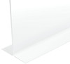 2 Pack - Deflecto Anti-Glare Acrylic Sign Holder 8.5"X11"-Stand-Up Clear Matte - 879201