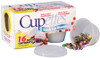 4 Pack Cousin Cupettes Heavy-Duty Cups & Lids 16/Pkg-1.75oz Clear 14780