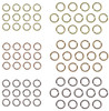 3 Pack - Idea-Ology Metal Jump Rings 8mm & 10mm 75/Pkg-Antique Nickel, Brass & Copper - TH92726