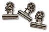 3 Pack - Idea-Ology Metal Hinge Clips 1" 15/Pkg-Antique Nickel - TH92692