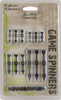 3 Pack - Idea-Ology Metal Game Spinners W/Brads .75" To 2.25" 24/Pkg-Antique Nickel, Brass & Copper - TH92717 - 040861927177