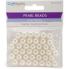 6 Pack Craft Medley Pearl Beads Value Pack-10mm Ivory 40/Pkg BD408-F - 775749188349