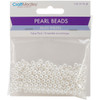 6 Pack Craft Medley Pearl Beads Value Pack-5mm White 265/Pkg BD409-C - 775749188370