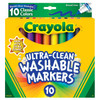 3 Pack - Crayola Ultra-Clean Color Max Broad Washable Markers 10/Pkg-Classic Colors - 58-7851 - 071662078515