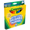 3 Pack - Crayola Ultra-Clean Color Max Broad Washable Markers 10/Pkg-Classic Colors - 58-7851