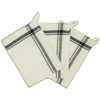 2 Pack - Aunt Martha's Stitch 'Em Up Retro Stripe Towels 18"X28" 3/Pk-Forest Green Stripe - PKFGR