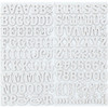 3 Pack - American Crafts Chipboard Alphabet Stickers-Roller Rink-White Glitter, 141/Pkg - 42864