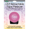 3 Pack Sullivans Retractable Tape Measure 120"-Pink -372TM-37267