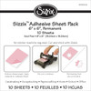 3 Pack Sizzix Adhesive Sheets 6"X6" 10/Pkg-Permanent 656802