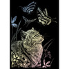 6 Pack Royal & Langnickel(R) Holographic Foil Engraving Kit 5"X7"-Kitten & Butterfly HOLOMIN-107