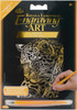 6 Pack Royal & Langnickel(R) Gold Foil Engraving Art Mini Kit 5"X7"-Leopard In Tree GOLMIN-103 - 090672944092