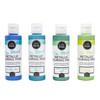 American Crafts Color Pour Pre-Mixed Paint Kit 4/Pkg-Sea Glass Pearlescent - 353829
