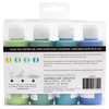 American Crafts Color Pour Pre-Mixed Paint Kit 4/Pkg-Sea Glass Pearlescent - 353829