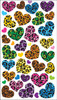 3 Pack Sticko Dimensional Stickers-Animal Print Hearts E5220027