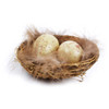 6 Pack Touch Of Nature Miniature Bird Nest With 2 Eggs 2.75"-Natural MD22220