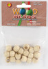 6 Pack - Pepperell Barrel Wood Beads 13mmX11mm 18/Pkg-Natural - PWB1311-03 - 725879718237