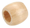 6 Pack - Pepperell Barrel Wood Beads 13mmX11mm 18/Pkg-Natural - PWB1311-03