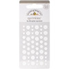 3 Pack Doodlebug Sprinkles Adhesive Glitter Enamel Dots 54/Pkg-Lily White MONOSG-4542 - 842715045422