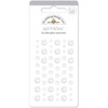3 Pack Doodlebug Sprinkles Adhesive Glitter Enamel Dots 54/Pkg-Lily White MONOSG-4542