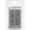 2 Pack Tim Holtz Cling Stamp 2.5"X3.5"-Ticket COM-007 - 653341830715