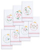 Jack Dempsey Stamped Decorative Hand Towels 17"x28" 7/Pkg-Christmas Ornaments - 340 659