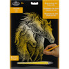 3 Pack - Royal & Langnickel(R) Gold Foil Engraving Art Kit 8"X10"-Horses - GOLDFL-20 - 090672036711
