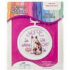 6 Pack Janlynn Mini Counted Cross Stitch Kit 2.5" Round-Home Is Where The Cat Is (18 Count) 998-5037 - 049489006714