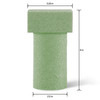 3 Pack FloraCraft FloraFoM Memorial Vase Insert-3.25"x6" MV6GS