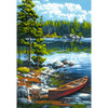 2 Pack Paint Works Paint By Number Kit 14"X20"-Canoe By The Lake 91446