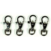 3 Pack - Realeather(R) Crafts Swivel Snap Hooks 4/Pkg-Nickel - BH520-04