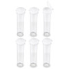 6 Pack - Craft Medley Glitter Shaker Jars 3" 6/Pkg-Empty - PB850