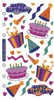 6 Pack Sticko Stickers-Birthday Fun SPPR18