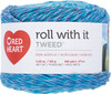 3 Pack Red Heart Roll With It Tweed Yarn-Oceanic E888-9850 - 073650042270
