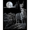 3 Pack Royal & Langnickel(R) Silver Foil Engraving Art Kit 8"X10"-Wolf Moon SILVFL-33