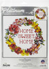 Janlynn Stamped Cross Stitch Kit 14"X14"-Home Sweet Home - JL7010 - 021465070100