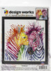 Design Works Counted Cross Stitch Kit 12"X12"-Colorful Zebras (14 Count) DW3266 - 021465032665