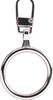 6 Pack Coats Zipper Pull-Silver 1" Ring F11-602SI