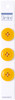 6 Pack Slimline Buttons Series 1-Yellow 4-Hole 3/4" 3/Pkg SL1-52 - 052278342078