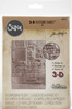 2 Pack Sizzix 3D Texture Fades Embossing Folder By Tim Holtz-Foundry 662717 - 630454247821