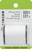 6 Pack Singer All-Purpose Polyester Thread 150yd-White 60000-60100 - 075691601003