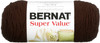 3 Pack Bernat Super Value Solid Yarn-Chocolate 164053-53013 - 057355353626