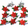 6 Pack Eyelet Outlet Shape Brads 12/Pkg-Poinsettia QBRD2-288