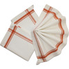 2 Pack Aunt Martha's Stitch 'Em Up Retro Stripe Towels 18"X28" 3/Pk-Orange Stripe PKORG
