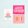 Boxed Cards - A2 (4.375"X5.75") 40 Cards & Envelopes-American Crafts - Birthday - 356507